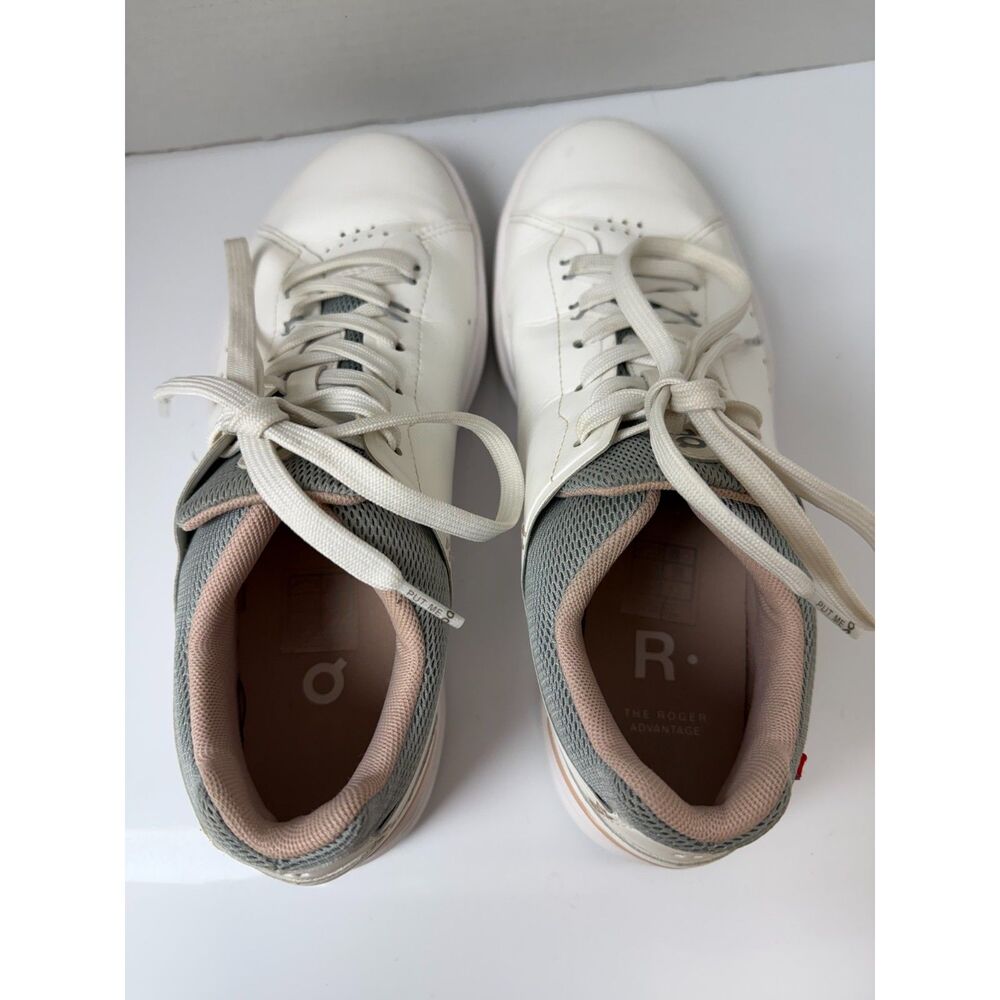 On Cloud THE ROGER Advantage Sneakers White Rose 8.5 - Picture 11 of 15